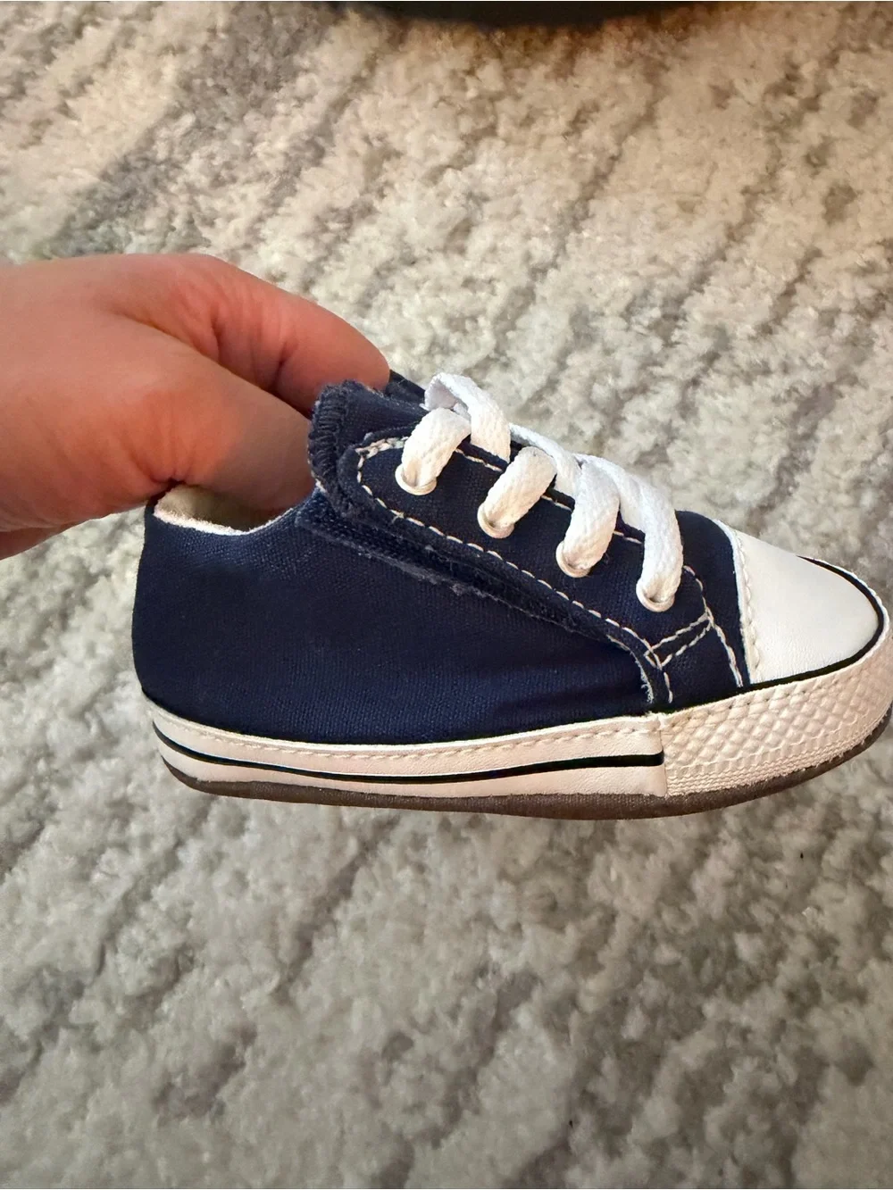 Converse Chuck Taylor All Star First Star Navy Baby Size 4